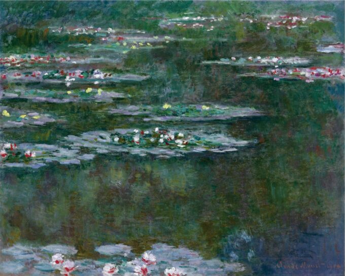 Ninfee 1904 – Claude Monet "Les Nymphéas" di Claude Monet 85x75