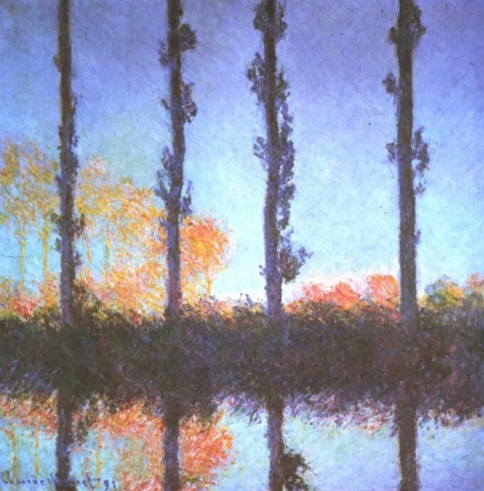 I Pioppi – Claude Monet "Peupliers" di Claude Monet 70x70