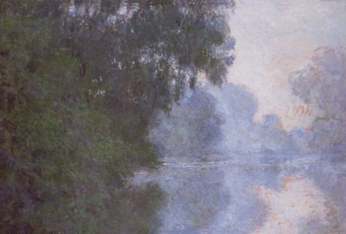 Matinée sulla Senna, effetto di nebbia – Claude Monet "Matinées" di Claude Monet 105x70