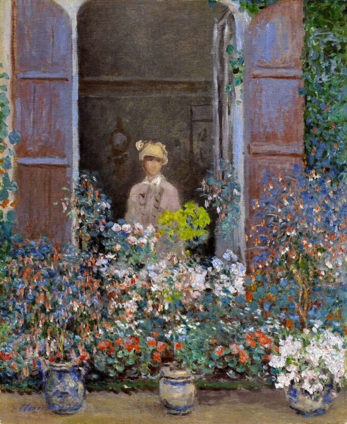 Camille Monet alla finestra, Argenteuil – Claude Monet Claude Monet 70x85