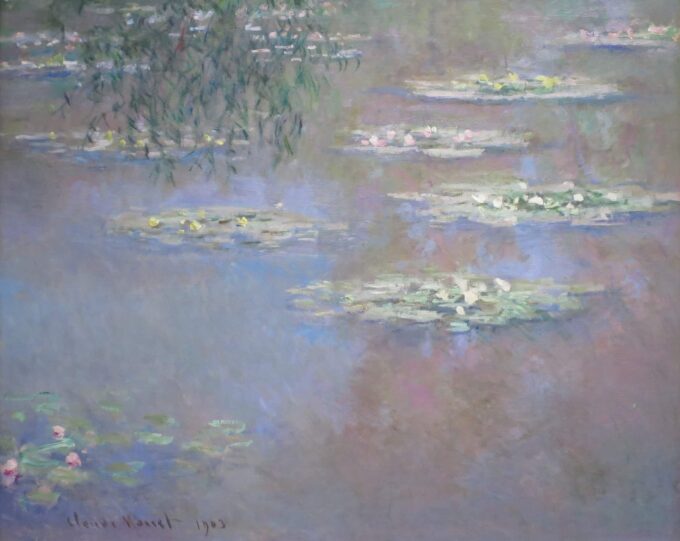 I Nymphéas 1903 – Claude Monet "Les Nymphéas" di Claude Monet 85x75