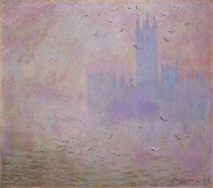 Il Parlamento, gabbiani (W 1612) – Claude Monet Claude Monet 70x70