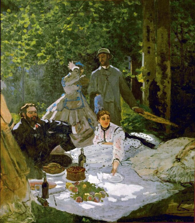 Il Pranzo sull’erba (parte destra) – Claude Monet Claude Monet 70x85