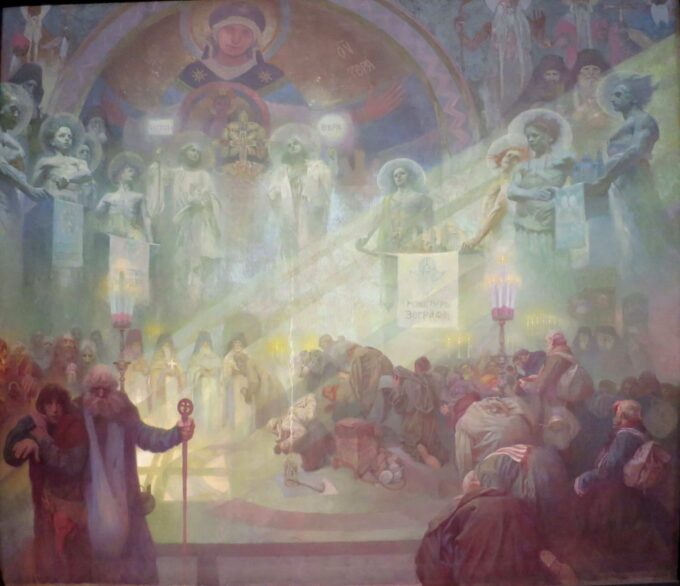 Mont Athos, la montagna sacra – Mucha Alfons Mucha 85x75