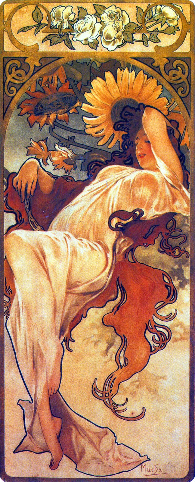 Le stagioni: Estate – Mucha Alfons Mucha 70x160