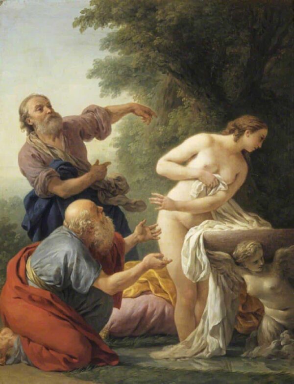 Susannah e gli antichi – Louis Jean François Lagrenée Louis Jean François Lagrenée 70x85