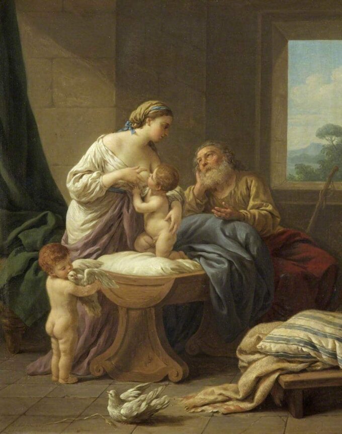 ‘La felice vecchiaia’ – Louis Jean François Lagrenée Louis Jean François Lagrenée 70x85