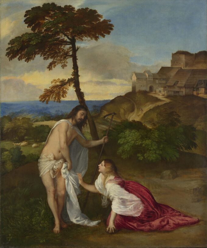 Noli me tangere – Tiziano Tiziano Vecellio 70x85