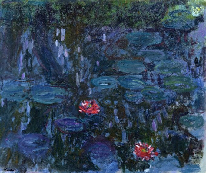 Ninfee, riflessi di salice – Claude Monet "Les Nymphéas" di Claude Monet 85x75