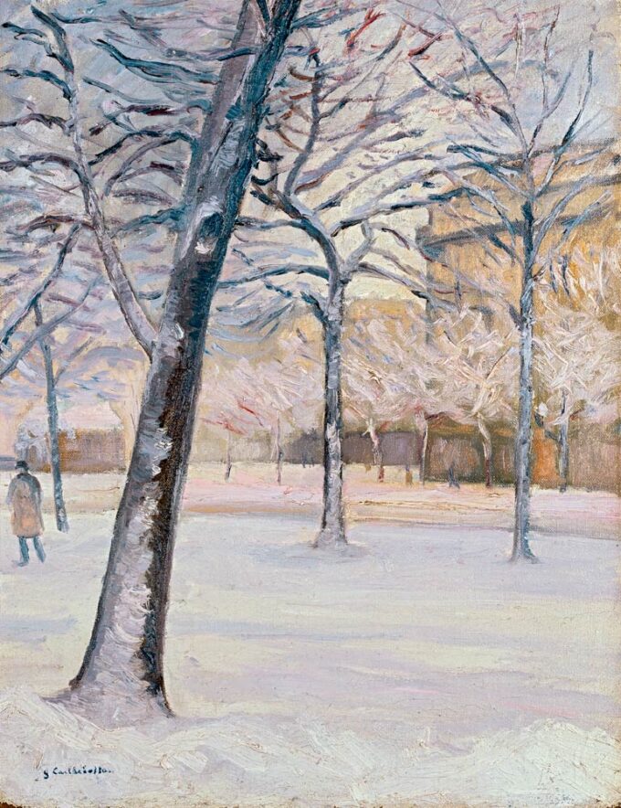 Parco sotto la Neve, c.1888 – Caillebotte Gustave Caillebotte 70x85