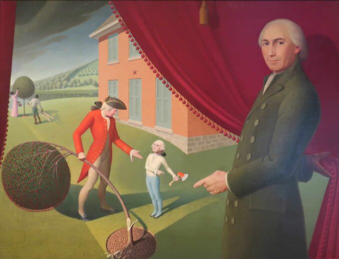 La favola di Parson Weems – Grant Wood Grant Wood 85x75