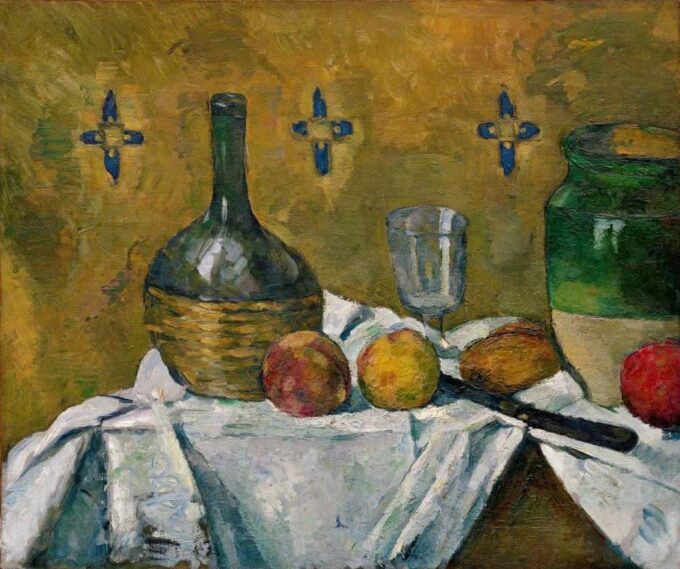 Natura morta con brocca di vetro – Paul Cézanne Paul Cézanne 85x75