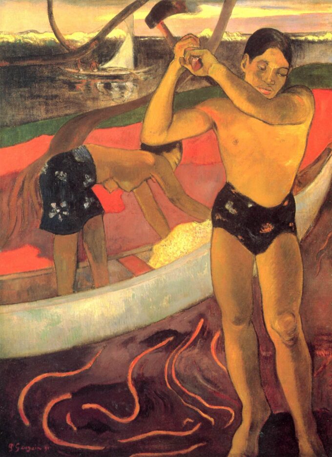 L’Uomo con l’ascia – Paul Gauguin Paul Gauguin 70x105