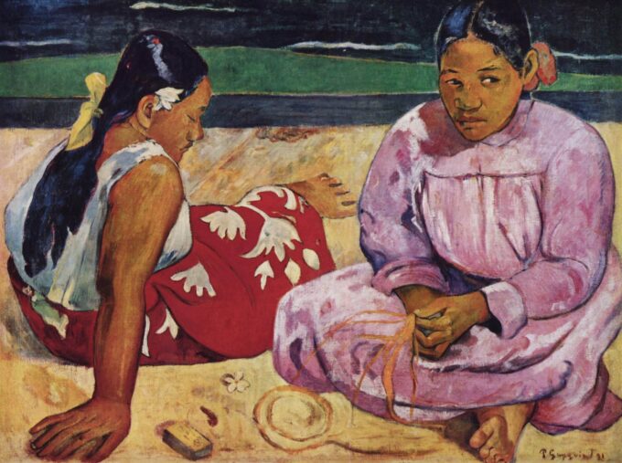 Donne di Tahiti – Paul Gauguin Paul Gauguin 85x75