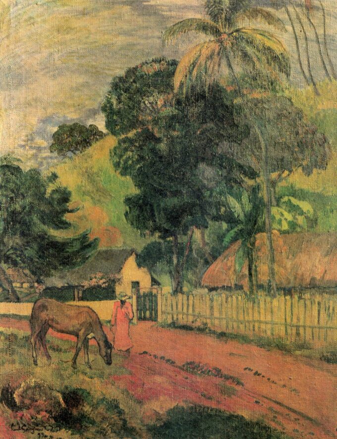 Il cavallo sul sentiero – Paul Gauguin Paul Gauguin 70x85