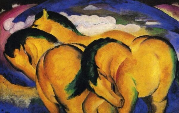 Cavalli piccoli gialli – Franz Marc Franz Marc 105x70