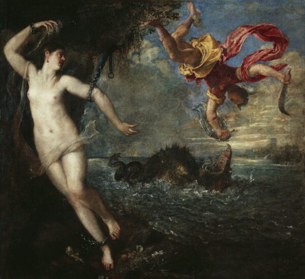 Persée e Andromeda – Tiziano Tiziano Vecellio 70x70