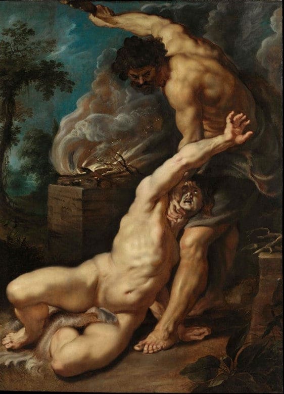 Caïn che uccide Abele – Peter Paul Rubens | Pittura barocca emblematica Peter Paul Rubens 70x105