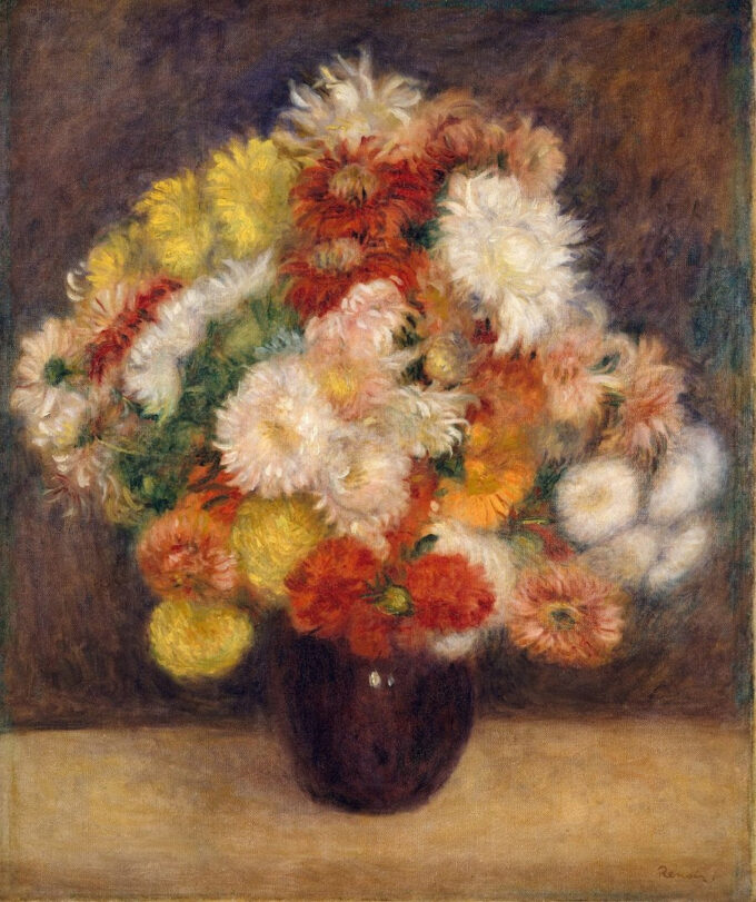 Bouquet di crisantemi 1881 – Pierre-Auguste Renoir Pierre-Auguste Renoir 70x85