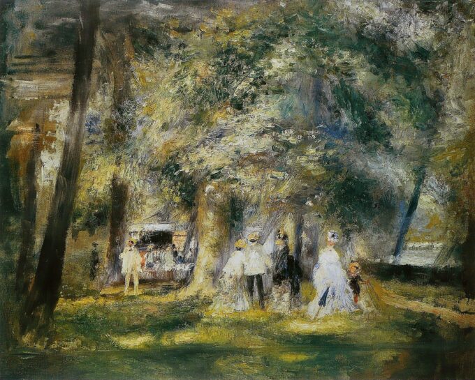 Nel parco di Saint-Cloud – Pierre-Auguste Renoir Pierre-Auguste Renoir 85x75