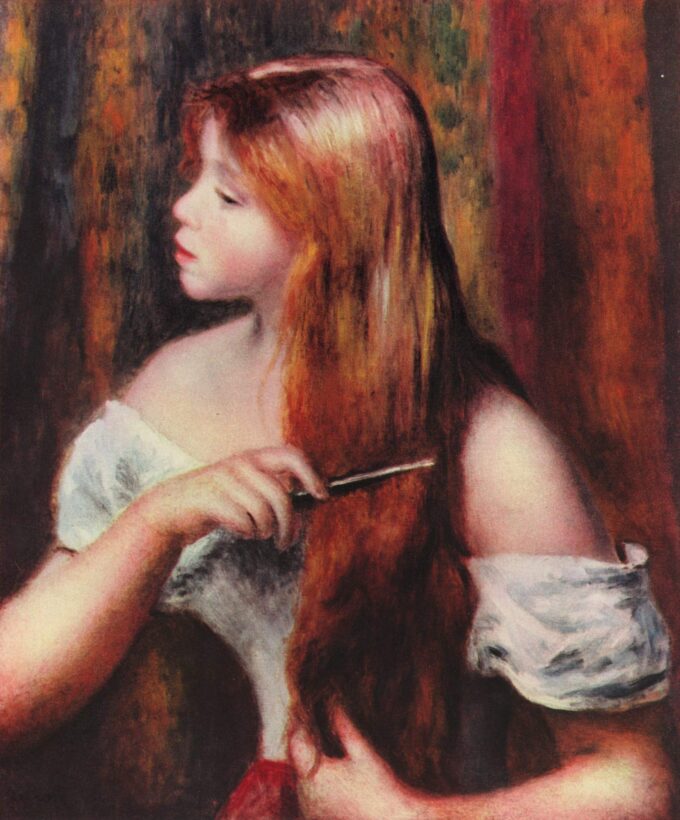 Ragazza con pettine – Pierre-Auguste Renoir Pierre-Auguste Renoir 70x85