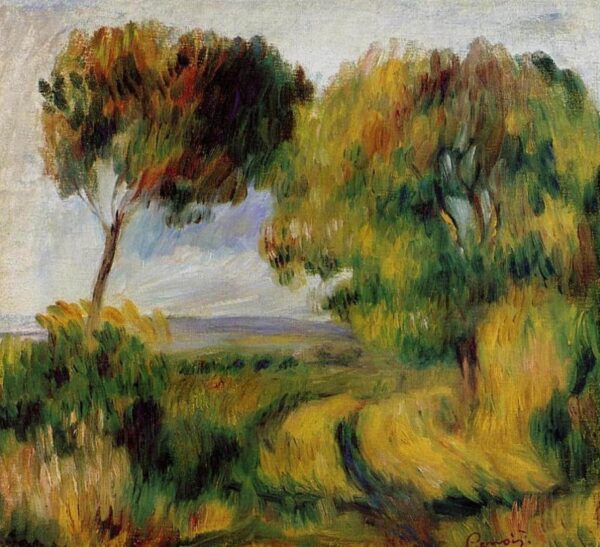 Paesaggio Bretone Alberi e Muro – Pierre-Auguste Renoir Pierre-Auguste Renoir 70x70