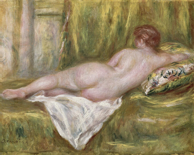 Nudo sdraiato visto di spalle – Pierre-Auguste Renoir Pierre-Auguste Renoir 85x75