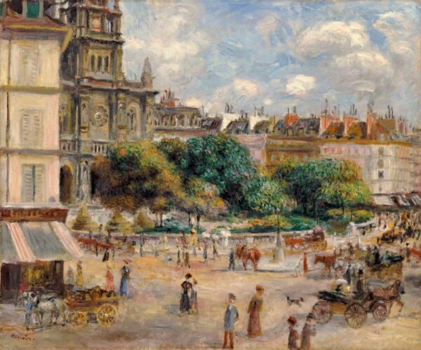 Piazza della Trinità – Pierre-Auguste Renoir Pierre-Auguste Renoir 85x75