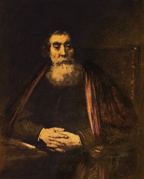 Ritratto di un vecchio uomo – Rembrandt van Rijn Rembrandt van Rijn 70x85