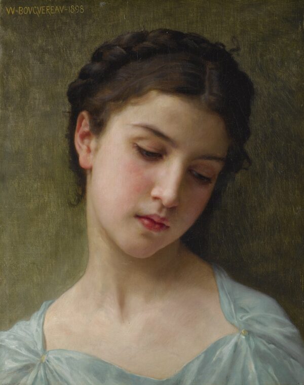 Ritratto di una giovane ragazza di William Bouguereau William Bouguereau 70x85