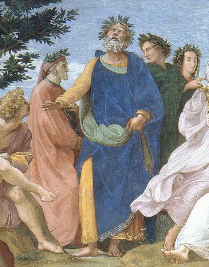 Le Parnasse – Raphaël (pittore) Raffaello Sanzio 70x85