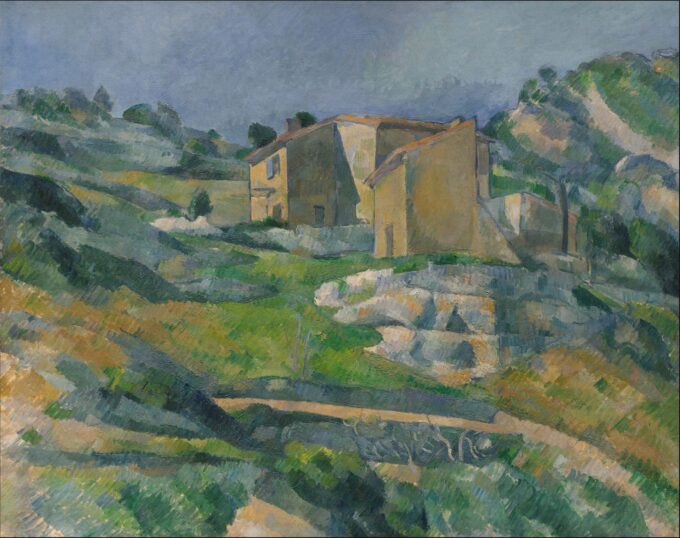 Case in Provenza: La valle dei Riaux vicino all’Estaque – Paul Cézanne Paul Cézanne 85x75