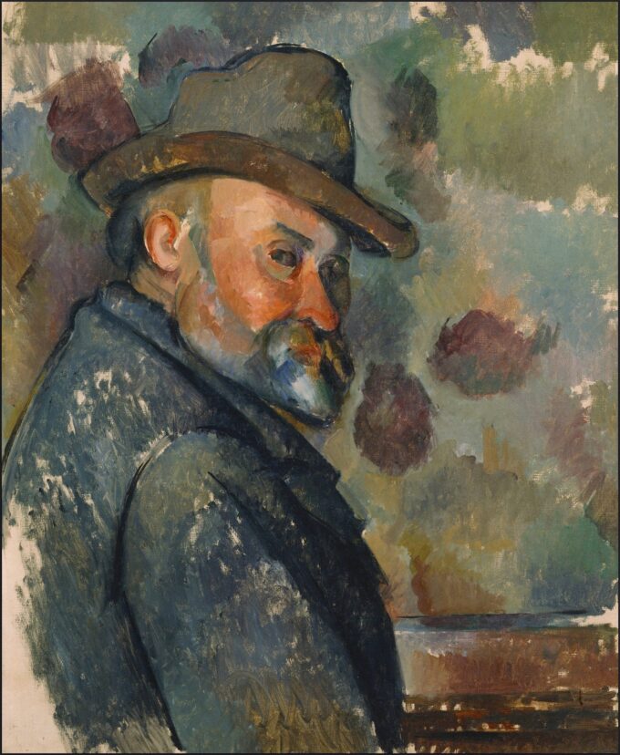 Autoritratto con cappello – Paul Cézanne Paul Cézanne 70x85