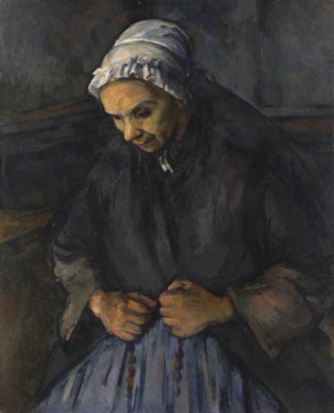 Donna anziana con un rosario – Paul Cézanne Paul Cézanne 70x85