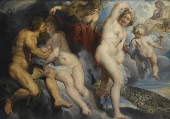 Ixion, re dei Lapiti, ingannato da Giunone che voleva sedurre – Peter Paul Rubens Peter Paul Rubens 105x70