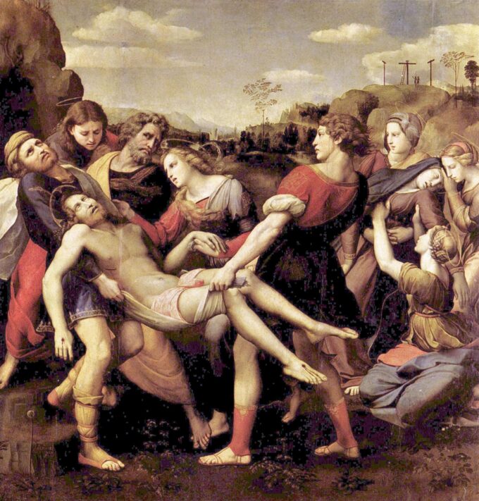 Deposizione Borghese – Raffaello (pittore) Raffaello Sanzio 70x70