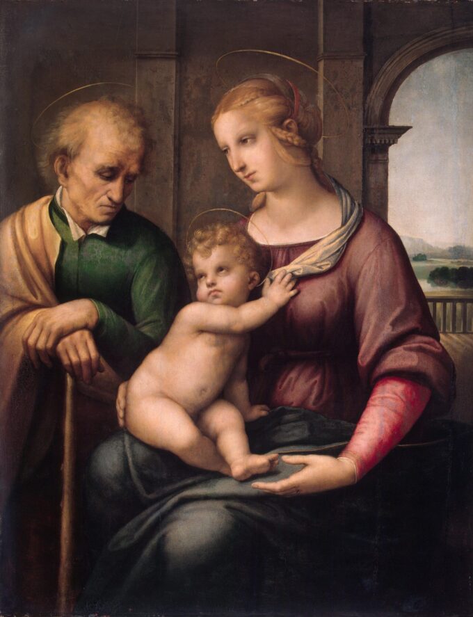 La Sacra Famiglia – Raffaello (pittore) Raffaello Sanzio 70x85