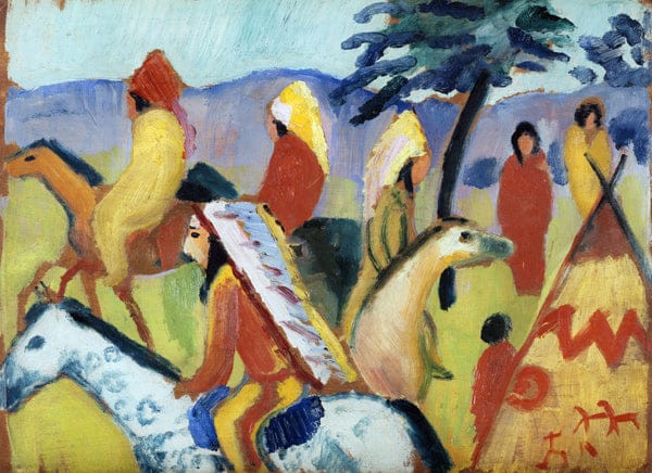 Indiani a cavallo – August Macke August Macke 105x70