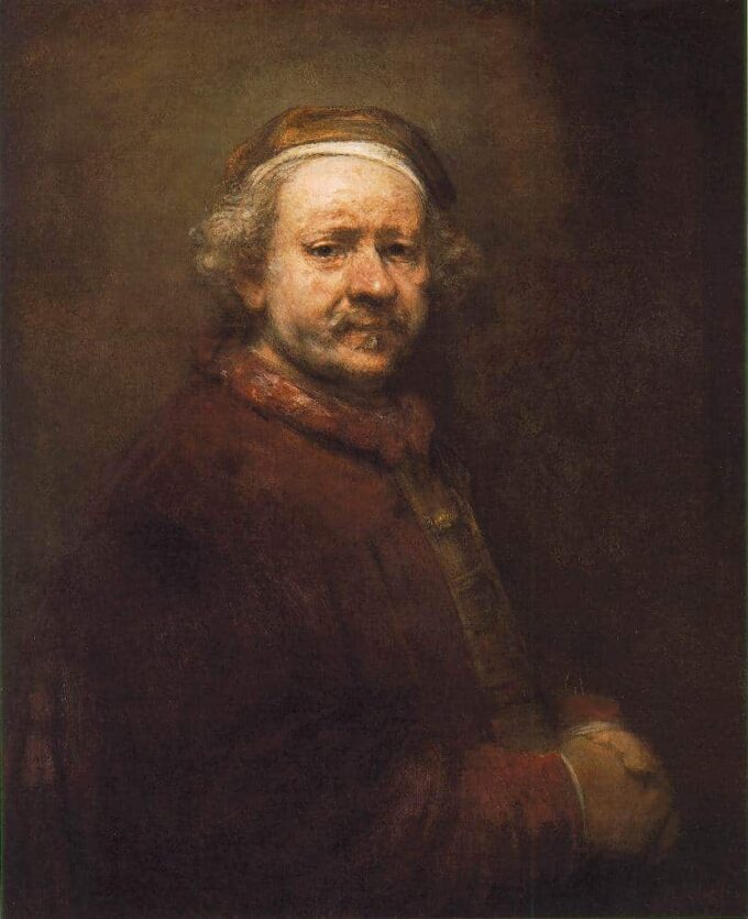 Autoritratto all’età di 63 anni – Rembrandt van Rijn Rembrandt van Rijn 70x85