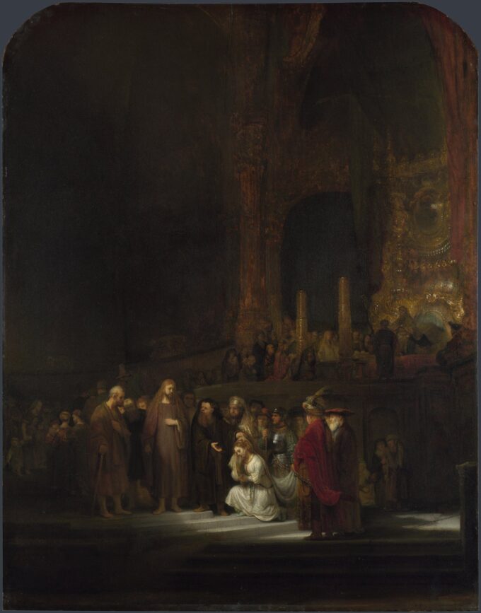 Il Cristo e la donna adultera – Rembrandt van Rijn Rembrandt van Rijn 70x85