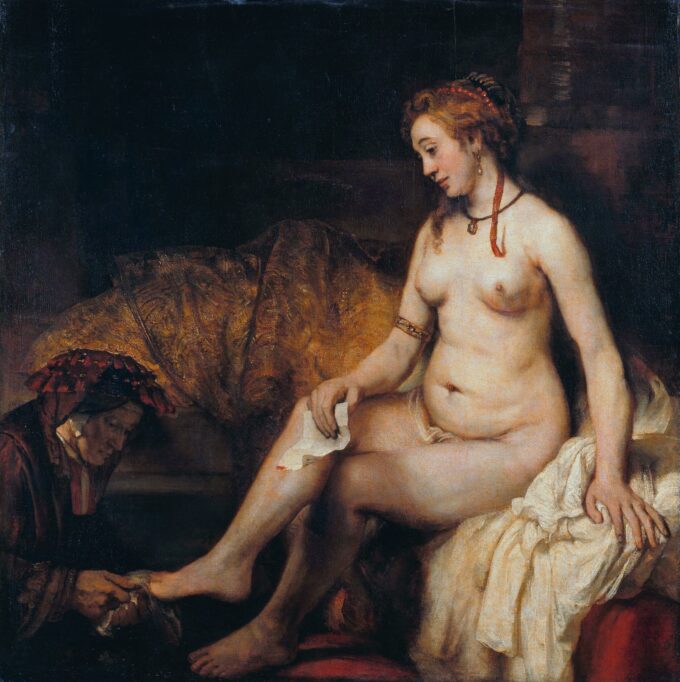 Bethsabée nel bagno con la lettera di Davide – Rembrandt van Rijn Rembrandt van Rijn 70x70