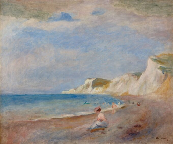 La spiaggia di Varangeville – Pierre-Auguste Renoir Pierre-Auguste Renoir 85x75