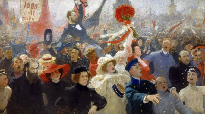 Manifestazione del 17 ottobre 1905 – Ilya Repin Il'ja Efimovič Repin 120x70