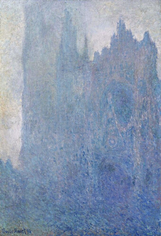 La Cattedrale di Rouen nella nebbia (W1349) – Claude Monet "Cathédrales de Rouen" di Claude Monet 70x105