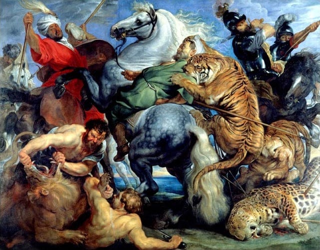 La Caccia al tigre – Peter Paul Rubens Peter Paul Rubens 85x75