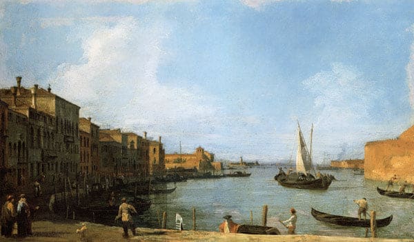 Canale Saint Chiara guardando verso nord-ovest dalla Fondamenta della Croce nella Laguna – Canale Giovanni Antonio Giovanni Antonio Canal 120x70