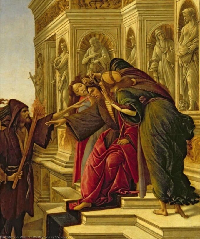 Calunnie di Apelle, 1497-98 (dettaglio di 209275) – Sandro Botticelli Sandro Botticelli 70x85