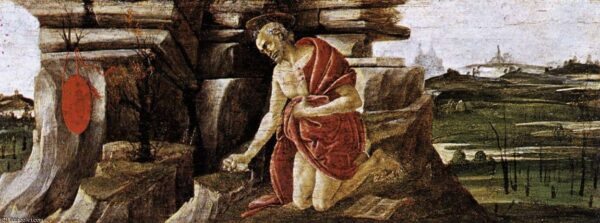 San Girolamo espiante (Predella dell’Altare di San Marco) – Sandro Botticelli Sandro Botticelli 160x70