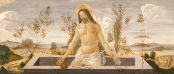 Il Cristo nel sepolcro – Sandro Botticelli Sandro Botticelli 160x70