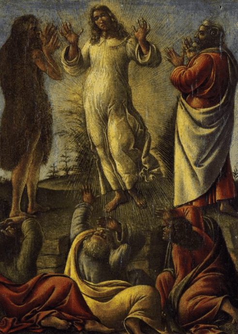 Triptico che rappresenta la Trasfigurazione, Gesù che appare ai suoi discepoli con i SS. Girolamo e Agostino – Sandro Botticelli Sandro Botticelli 70x105